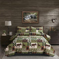 Quilts Set Queen Size Rustic Quilt Bedspread Coverlet Queen Quilt Bedding Lodge Country Patchwork Bear Bedding Home Lightweight