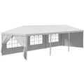 HomGarden 10 x30  Outdoor Canopy Tent Patio Camping Gazebo Shelter Pavilion Cater Party Wedding BBQ Events Tent w/Removable Si