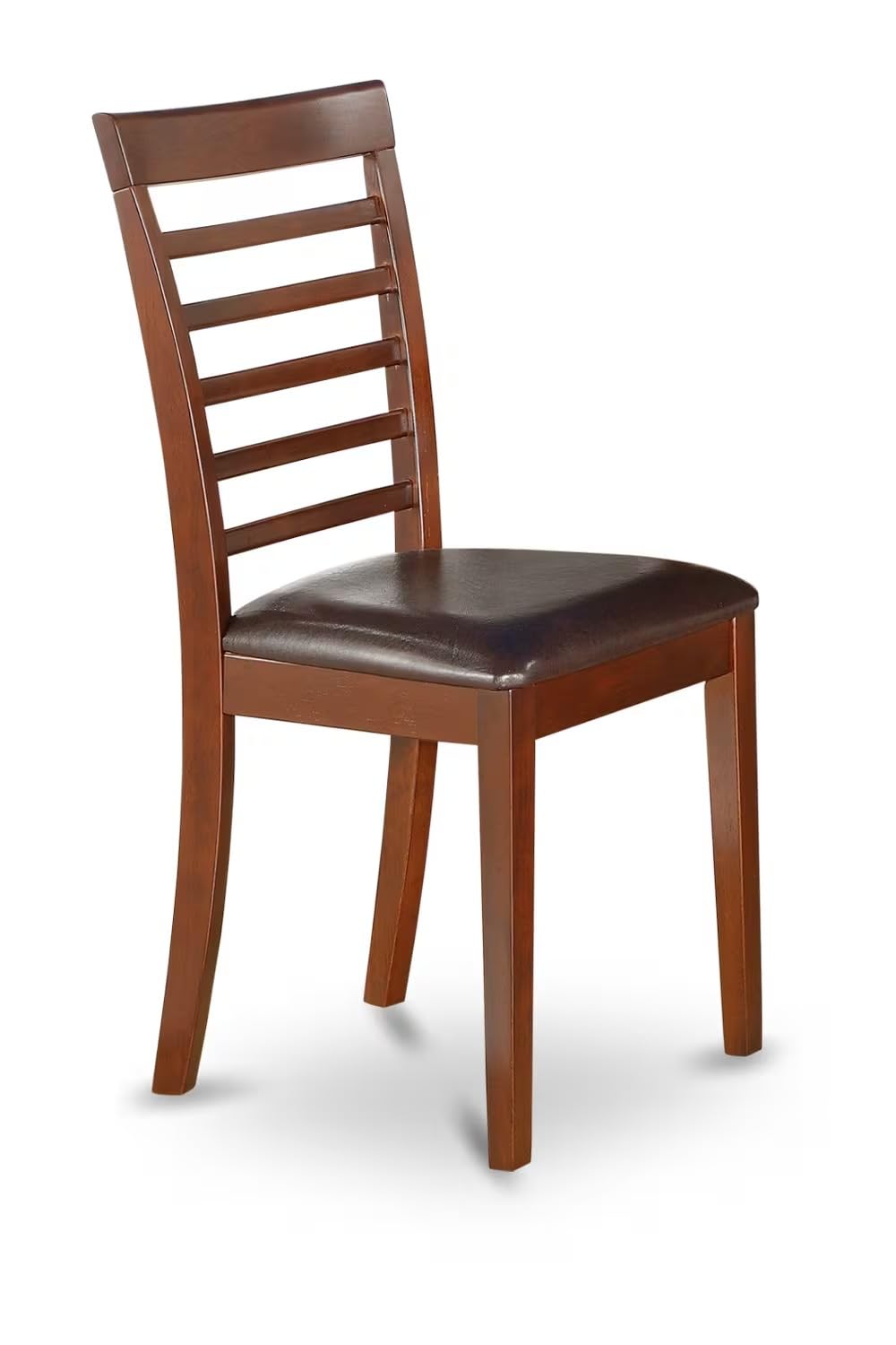East West Furniture CAML7-MAH-LC 7 Piece Dining Room Table Set Consist of a Rectangle Wooden Table and 6 Faux Leather Kitchen Dining Chairs, 36x60 Inch, Mahogany