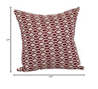 Blazing Needles Square Polyester Jacquard Throw Pillows, 17", Ozero Wine 2 Count