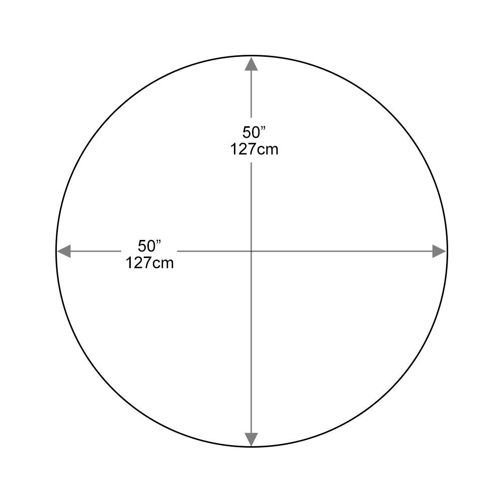 Dulles Glass 50' Round Glass Table Top - Tempered - 1/2' Thick - Bevel Polished Glass