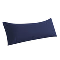 Whatsbedding Body Pillow Cover, Ultra Soft Microfiber Pillowcases, Breathable Long Pillow Case, Envelope Closure - Navy Blue (20