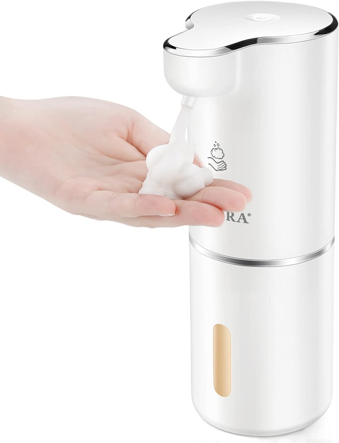 Secura Foaming Soap Dispenser, 10oz/300ml Touchless Automatic Soap Dispenser with Adjustable Volume Control, Rechargeable Hands 