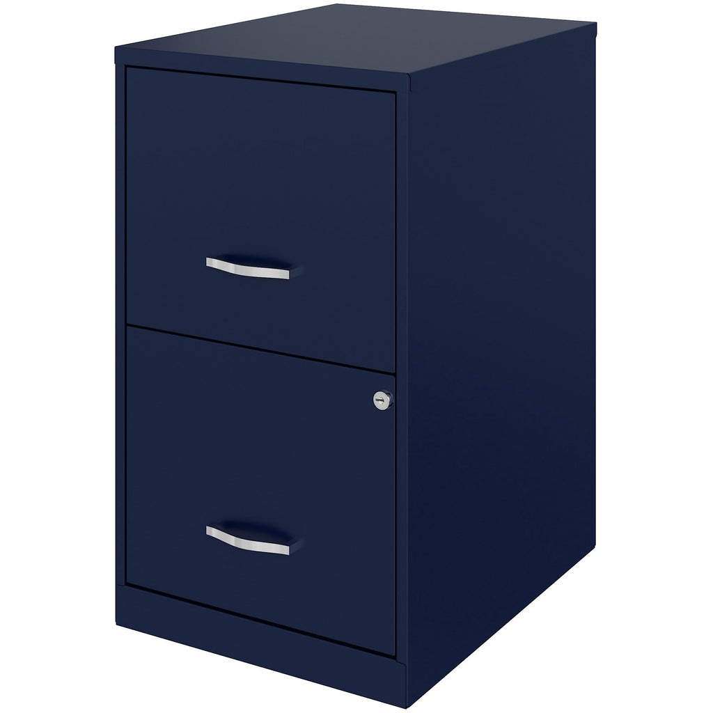 Lorell 2-Drawer File Cabinet, 14.2" X 18" X 24.5", Navy