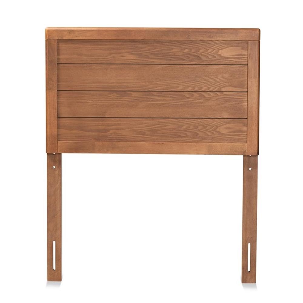 Baxton Studio Seren Mid-Century Modern Walnut Brown Finished Wood Twin Size Headboard