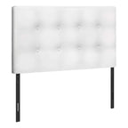 Monarch Specialties I 6002T Bed, Headboard Only, Twin Size, Bedroom, Upholstered, Pu Leather Look, White, Transitional