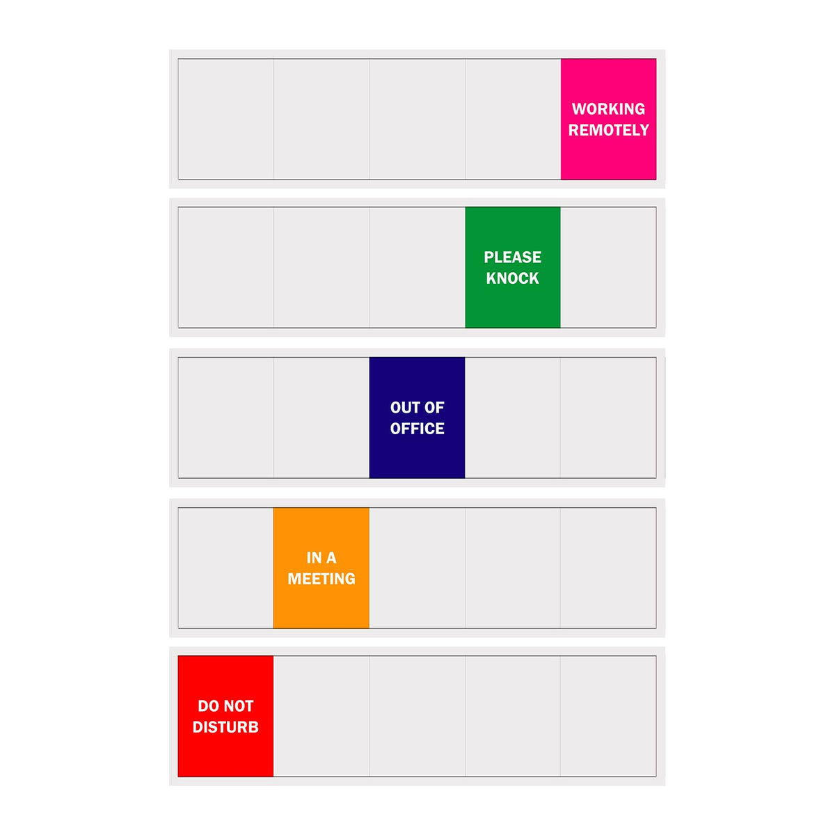 Office Door Sign,Do Not Disturb/Please Knock/Out Of Office/In A Meeting/Working Remotely Sign, That Lets Others Know Whether You