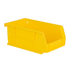 Hudson Exchange 7-1/2'' x 4'' x 3'' Plastic Stackable Storage Bin and Hanging Container (Yellow)