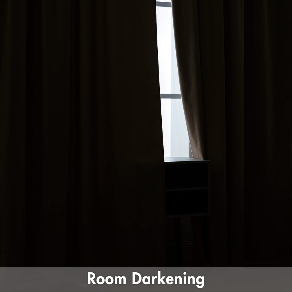 Miulee Camel Beige Velvet Curtains Thermal Insulated Blackout Curtain Drapes For Bedroom Living Room Darkening 108 Inches Long Curtains Panels Rod Pocket Set Of 2