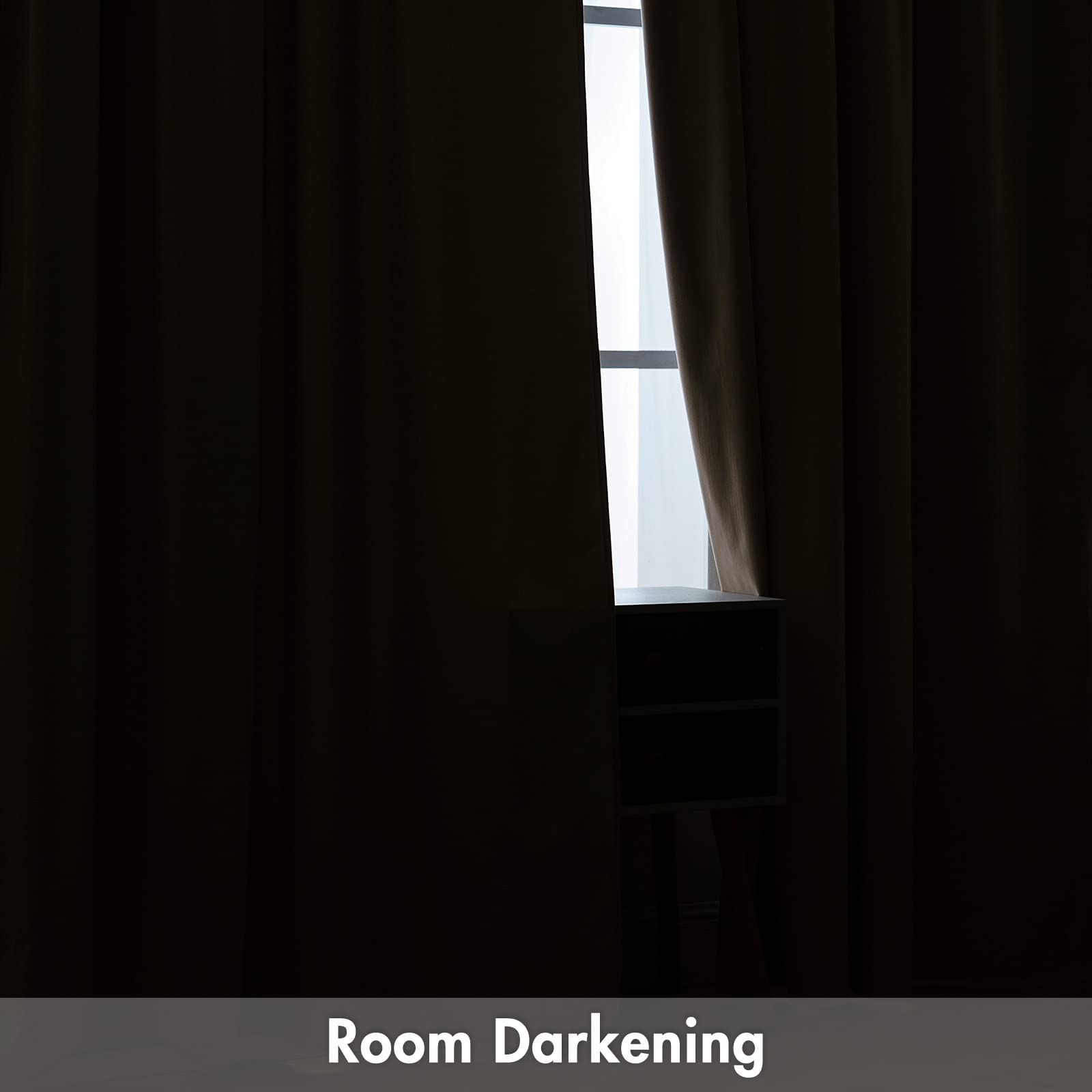 Miulee Camel Beige Velvet Curtains Thermal Insulated Blackout Curtain Drapes For Bedroom Living Room Darkening 108 Inches Long Curtains Panels Rod Pocket Set Of 2
