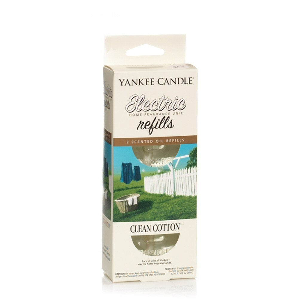 Yankee Candle Clean Cotton Scent Plug Refills, White