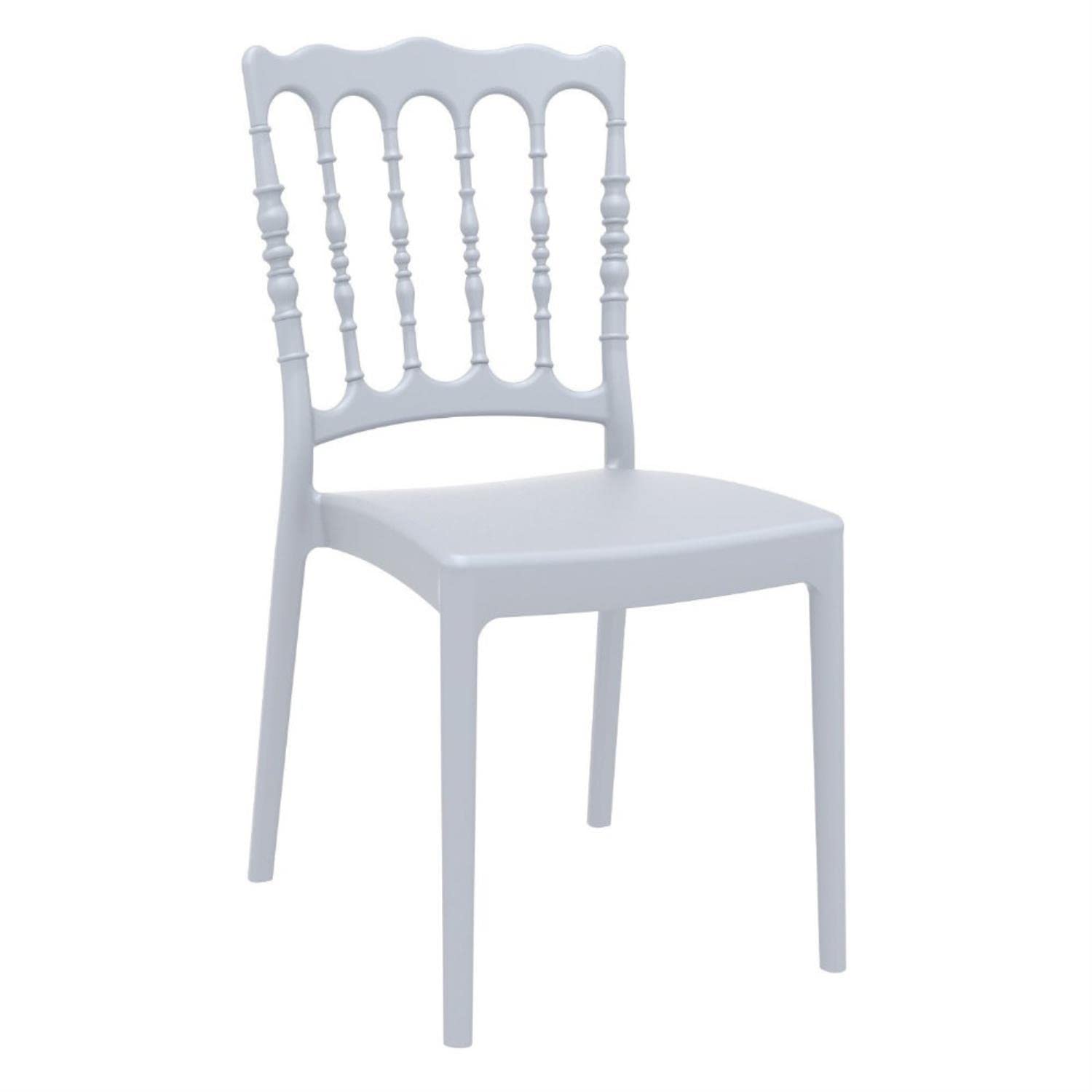 Compamia Napoleon Patio Dining Chair in Silver (Set of 2)