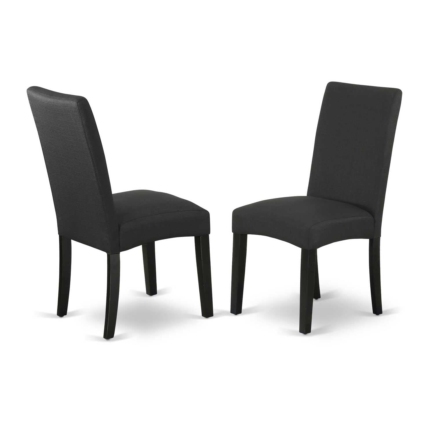 East West Furniture Amda5-Bch-C 5 Piece Dining Room Table Set Includes A Round Kitchen Table With Pedestal And 4 Linen Fabric Upholstered Dining Chairs, 36X36 Inch, Black & Cherry