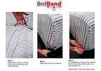 Bed Band Bed Sheet Holder Gripper Suspender Strap Black 1 Pack