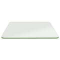 Fab Glass and Mirror Rectangle Tempered Glass Table Top, 20 x 36, Clear