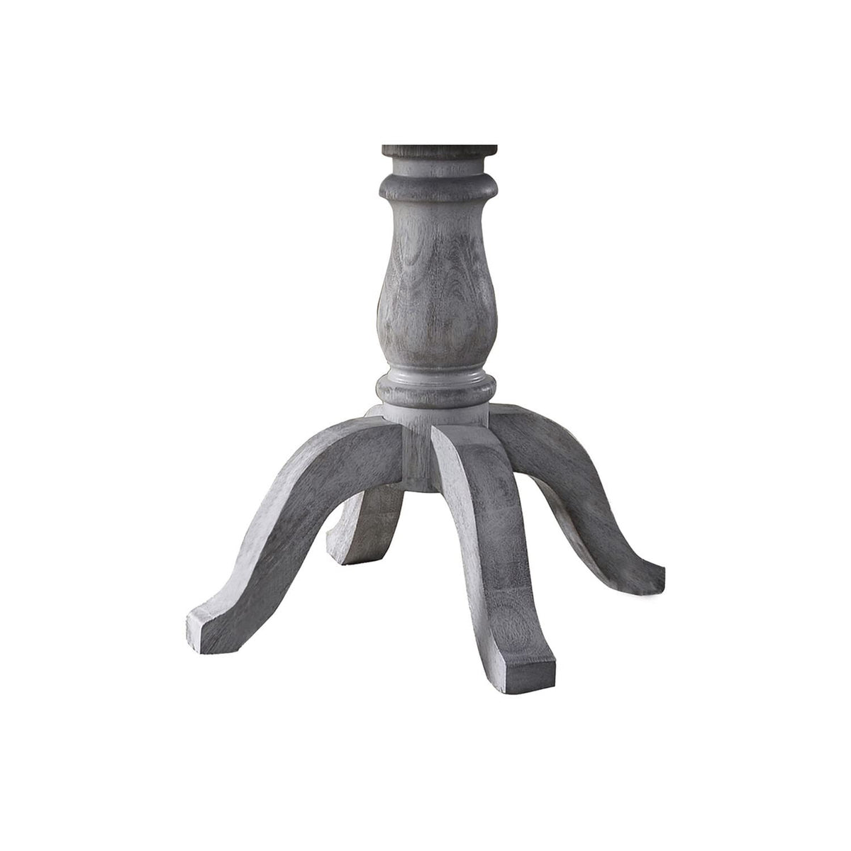 Best Master Furniture Cottage Dining Table Only, Weathered Gray/White