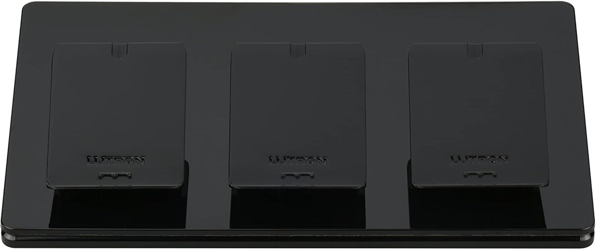 Lutron Caseta Smart Lighting Triple Pedestal for Pico Remotes, L-PED3-BL, Black