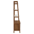 Modway Bixby Display Case, 33" Bookshelf, Walnut White