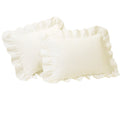 Fresh Ideas Ruffled Pillow Sham 2 Pack, King, Ivory (Fre30102Ivor09)