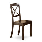 East West Furniture Lybo6-Cap-W 6 Pc Dining Table With Bench-Dining Table And 4 Kitchen Dining Chairs Plus Bench