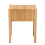 Baxton Studio Naresh Natural Brown Bamboo Wood 1-Drawer End Table