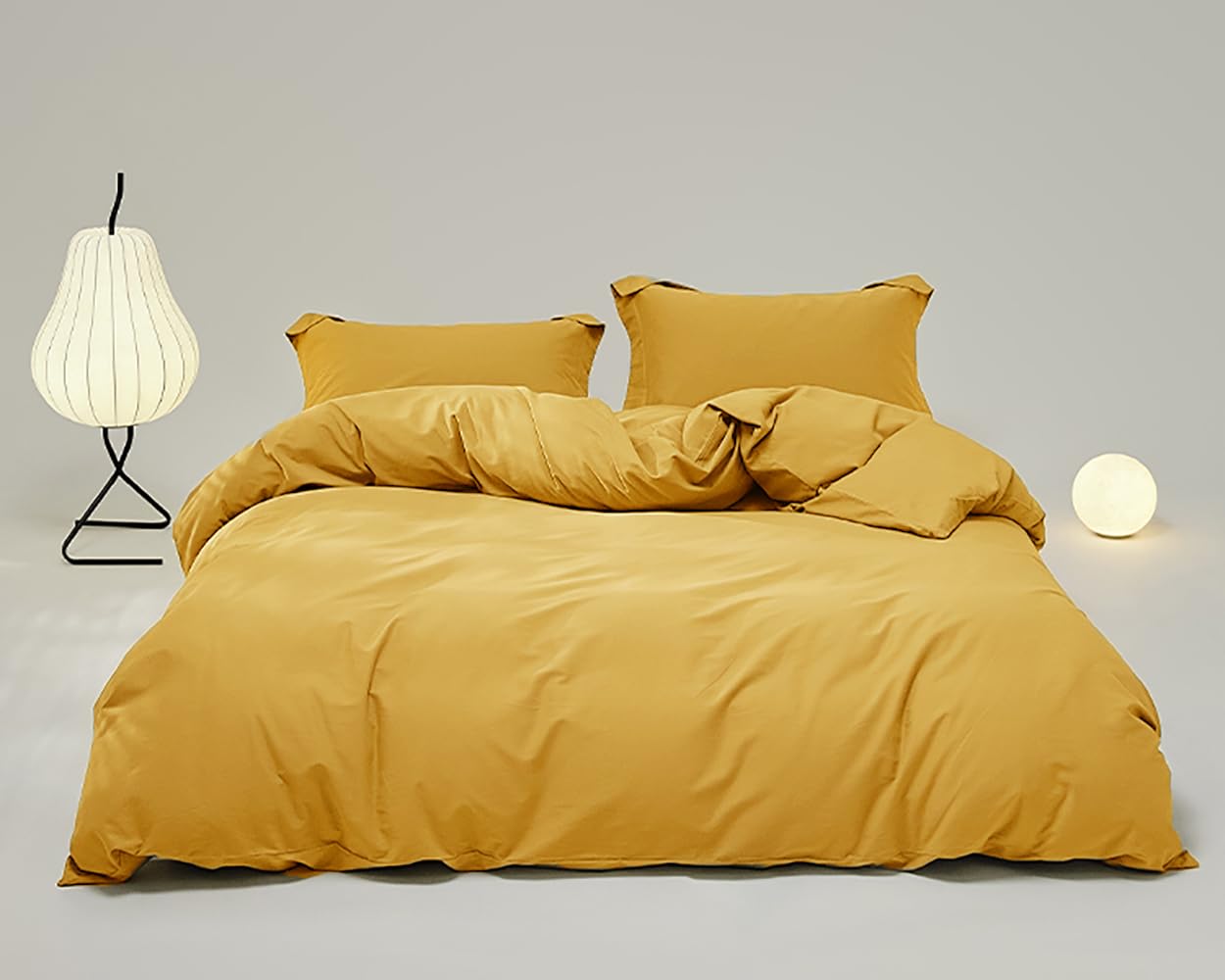 Houseri Mustard Yellow Comforter Set Twin Dark Yellow Bedding Twin Comforter Sets For Girls Yellow Comforters Toddler Boys Musta