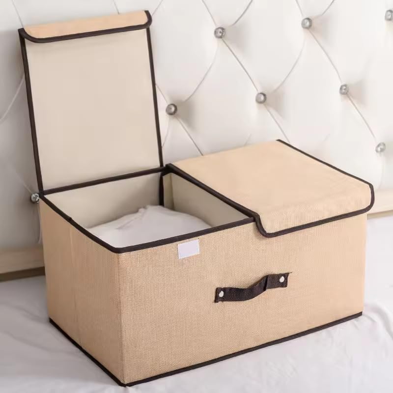 Niwlix Foldable Storage Box And Organiser Wardrobe Cloth Organizer For Storage Box Closet Basket Bin Organiser for Books, Toys, 