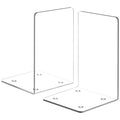 Acrylic Bookends 2 Pieces, Vfine Book Ends For Shelves, Clear Bookends For Shelves Decor Book Ends For Desktop Organizer, Book S