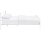 Modway Alina Queen Size Platform Bed Frame With Headboard In White