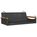 vidaXL Swing Chair Black 109x62x40cm Resin Braided