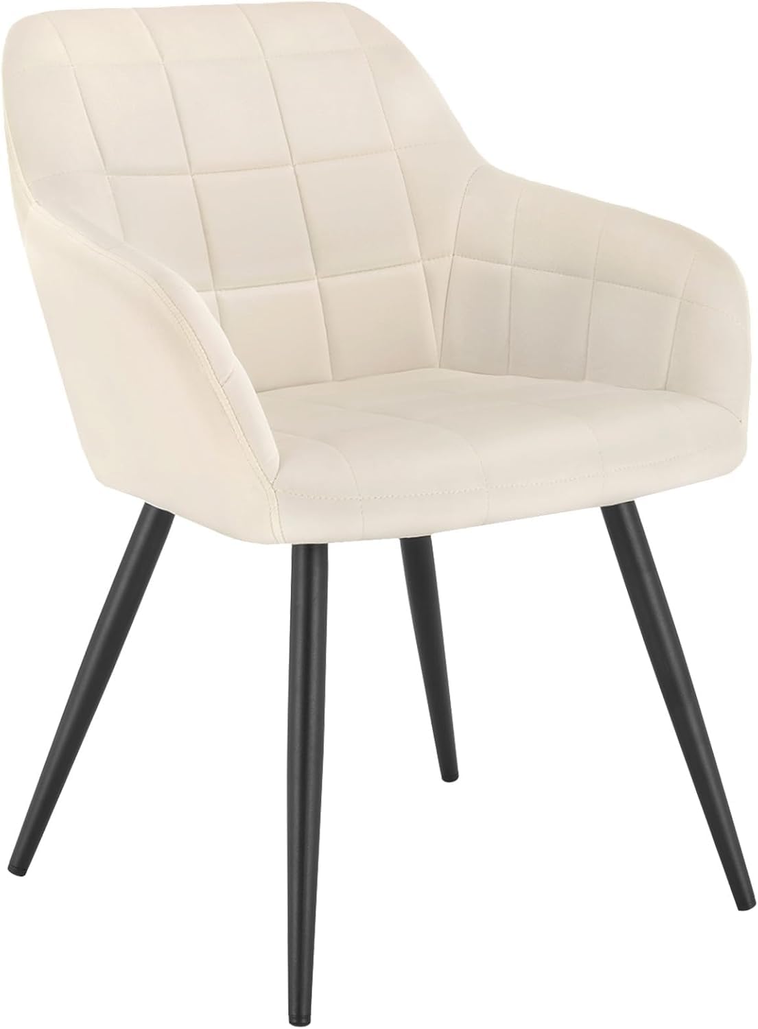 Finch Fox Tod Velvet Upholstered Armrest Dining Room Chair With Black Metal Powder Coated Base For Cafe, Side, Kitchen Breakfast