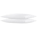 Extra Thin Flat Soft Low Pillows Standard Size Set of 2, Down Alternative Filled Bed Pillows for Side Back and Stomach Sleepers 