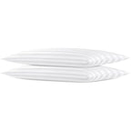 Extra Thin Flat Soft Low Pillows Standard Size Set of 2, Down Alternative Filled Bed Pillows for Side Back and Stomach Sleepers 