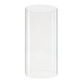 CYS EXCEL D-3 H-6 Glass Open Ended Hurricane Candleholder Bottomless Cylinder Sleeve Clear Chimney Shade Tube Cover, 1 Piece
