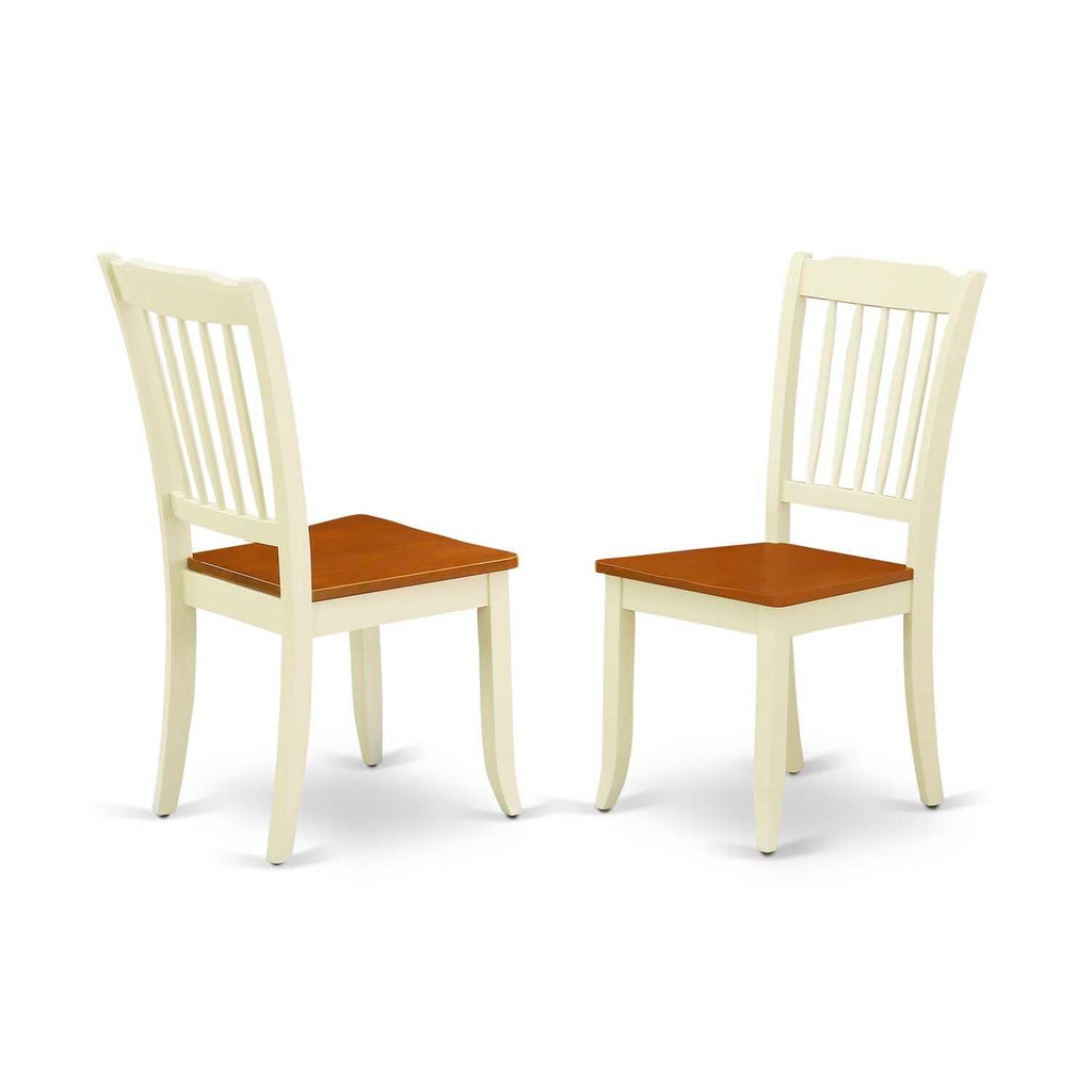 East West Furniture Nida6N-Bmk-W 6Pc Rectangle 54/66&Quot; Table With 12 In Self Storing Butterfly Leaf And 4 Wood Seat Chairs Plus 1 Bench