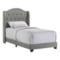 Intercon Rhyan Twin UPH Bed Platform, Gray