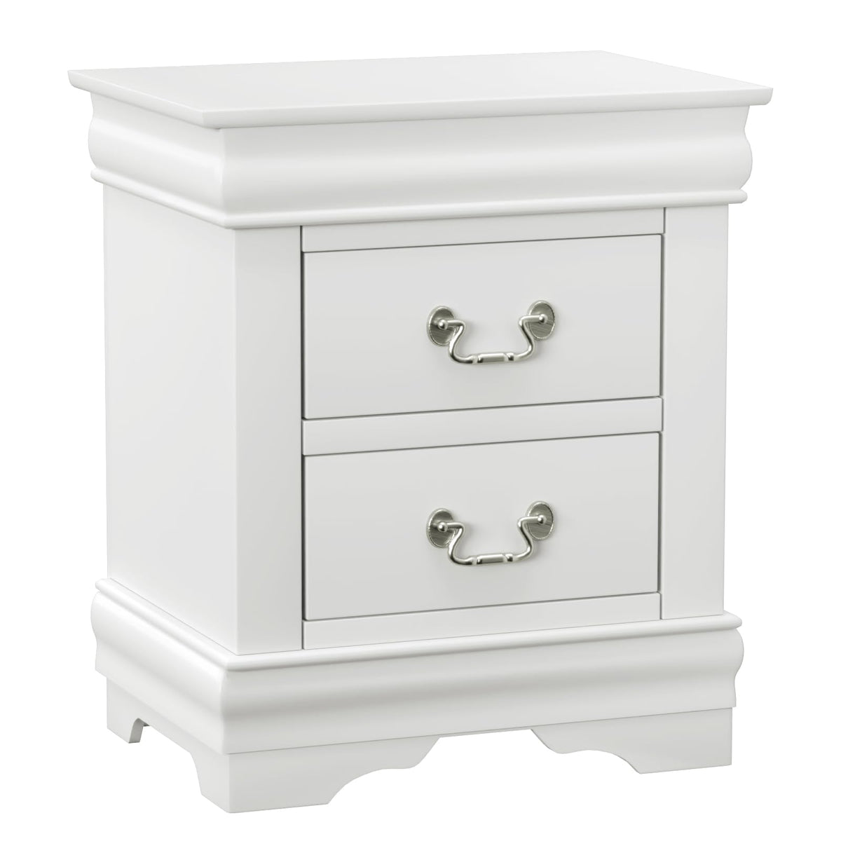 Acme Louis Philippe Nightstand in White