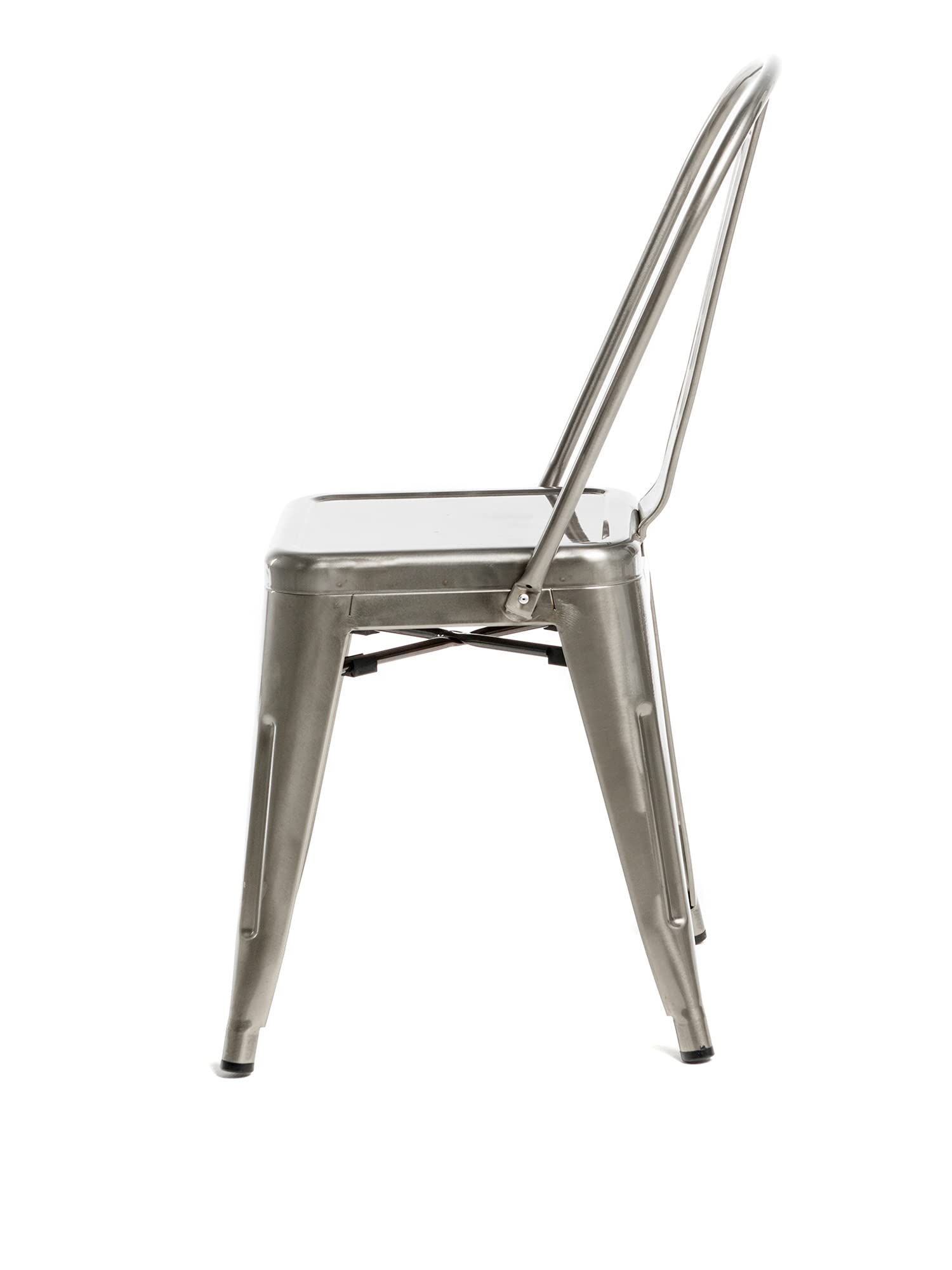 Commercial Seating Products Oscar Dining Chairs, Gun Metal