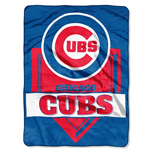 Northwest Mlb Chicago Cubs Royal Plush Raschel Throw, One Size, Multicolor