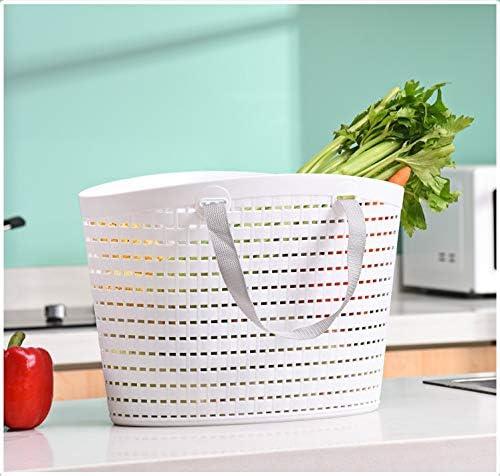 HOMIES, 1 Piece, Plastic Storage Organizer Basket with Handles, Shower Caddy Tote Bins for Bathroom, Kitchen, Closet, Size: SMAL