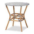 Baxton Studio French Provincial Dining Table with Black and White Finish