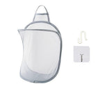 Mesh Collapsible Small Wall Laundry Baskets,Hanging Laundry Hamper,for Hotel, University Dormitory Use by HHSSALIN (1, CLASSIC)