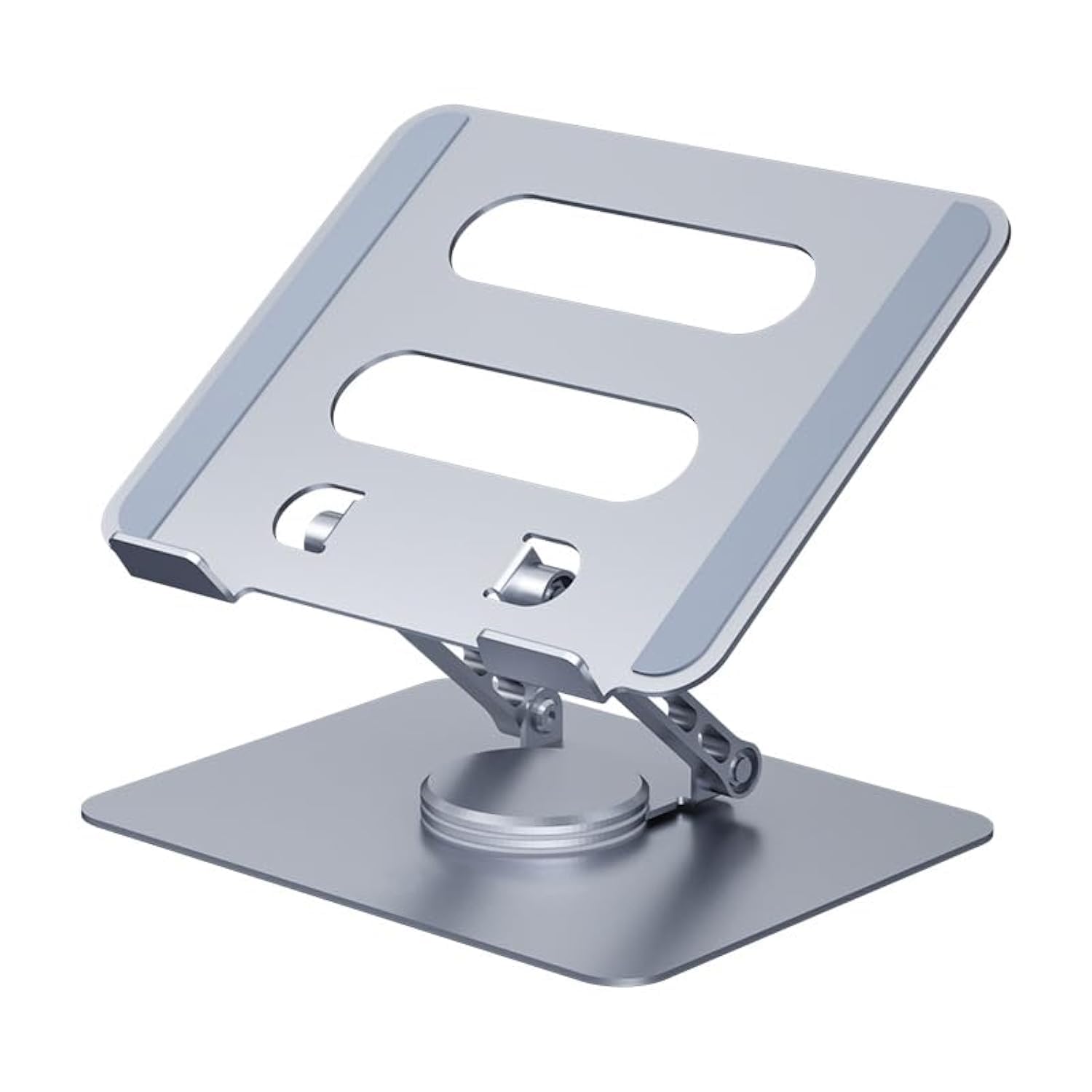 Vortex D086-Silver Laptop Stand Ultimate Cutting-Edge Durable Convenient Secure Cooling Aluminum 360-degree Effortlessly Rotatin