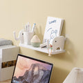 Elephant Cartoon Stand Multipurpose Wall Mount Floating Shelf And Rack With Self Adhesive Sticker. Wall Mounted Storage Shelf Or