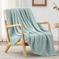 Love'S Cabin 6 Layer 100% Cotton Muslin Blanket, 50'X60' Throw Muslin Blanket For Couch Bed, Cyan Muslin Throw Blanket, Cotton Gauze Blanket For Adult, Lightweight And Breathable Blanket All Season