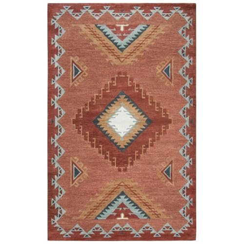 Rizzy Home Alora Decor Durango 8' X 11' Southwest/Tribal Rust/Multi Hand-Tufted Area Rug