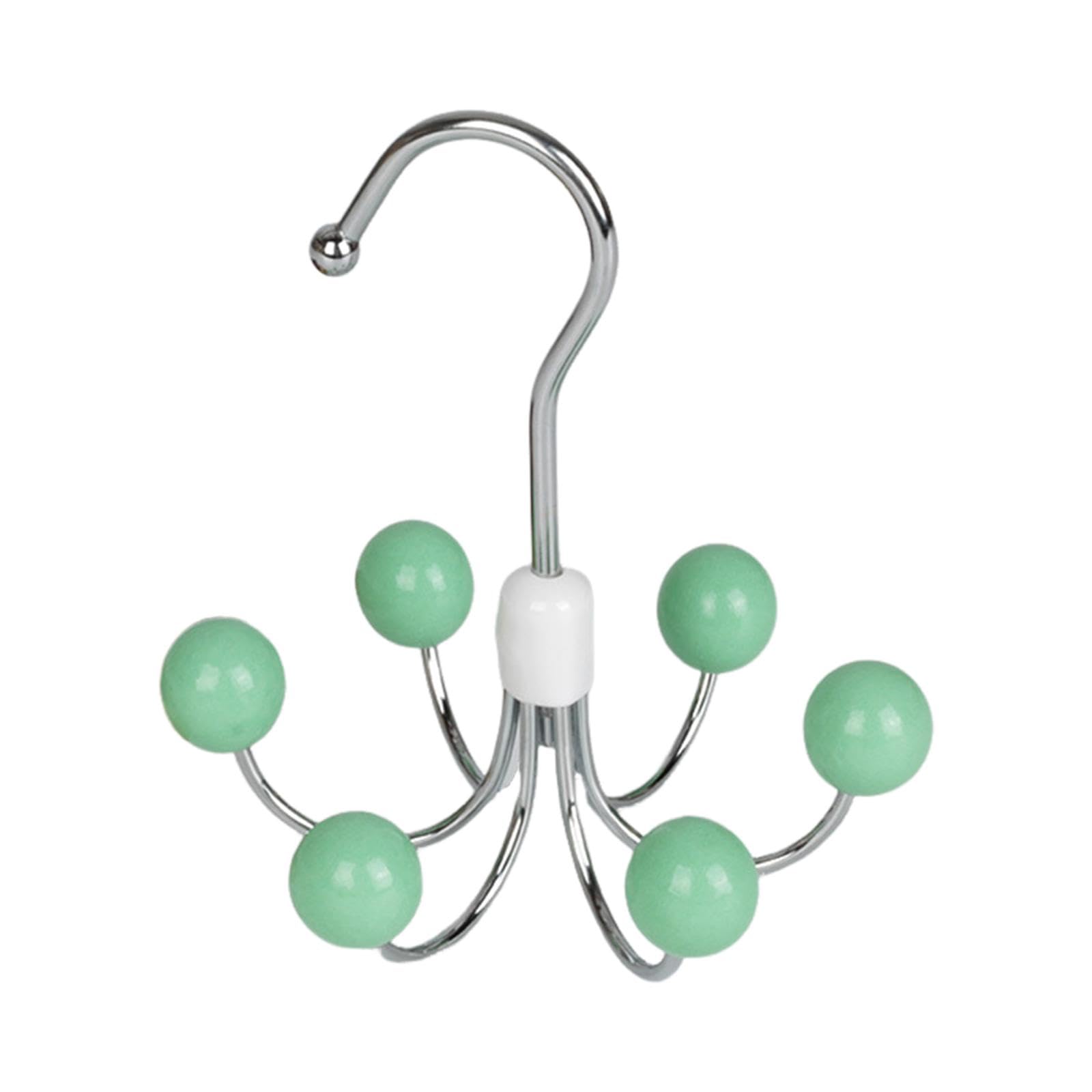 Calandis Tie Rack Space Saving Hooks Sturdy Belt Hanger For Tank Tops Ties Bags Light Green | Home & Garden | Household Supplies