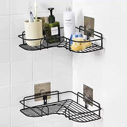 Vruta riangular Iron Rack Wall Mounted Bathroom Corner/Bath Shower/Kitchen Storage Basket Organizer