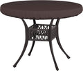 Covers & All Round Table Top Cover, 18 Oz Heavy Duty Waterproof Uv & Weather Resistant Patio Table Cover, Outdoor Table Cover For Patio Outdoor Furniture & Coffee Table (48' Diameter X 4' H, Coffee)