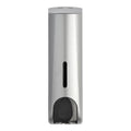 Single Wall Mounted Shampoo Soap Shower Dispensers with 1x350ml Refillable Bottles, Silver